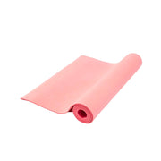 OWIJI Tappetino Yoga Pilates Aerobica Palestra Ginnastica Rosa PVC Antiscivolo Dimensioni 61 x 173 Spessore 0,5 mm Pieghevole Confortevole Casa Palestra Ufficio