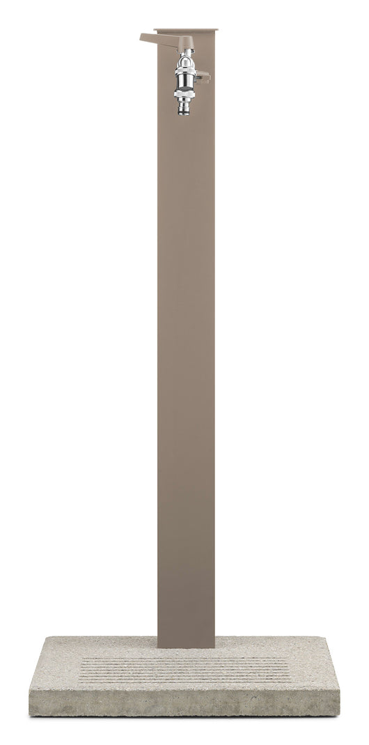 Fontana da Giardino con Rubinetto Base e Portagomma Belfer 42/QRRB Tortora