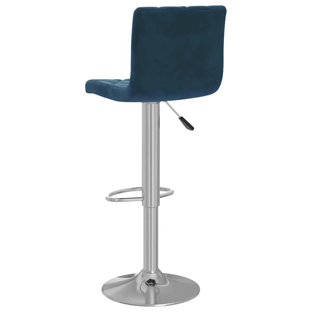 vidaXL Sgabelli da Bar 2 pz Blu in Velluto