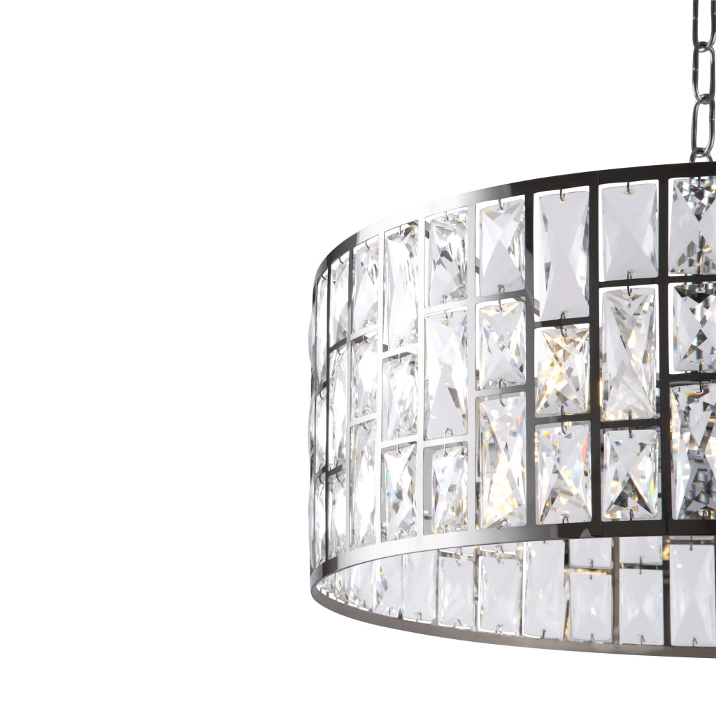 Maytoni Lampadario Moderno Gelid 4 luci E27 cromo metallo cristallo