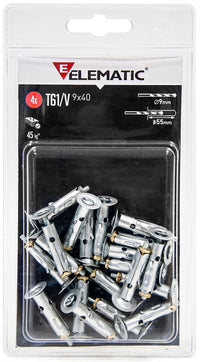 elematic blister tassello t61/oa9 occhiello aperto 4 pz cod:ferx.13143