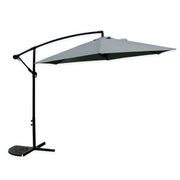 Trade Shop - Ombrellone Decentrato Parasole Balcone Da Giardino Spiaggia ø3mt Con Base 206428 -