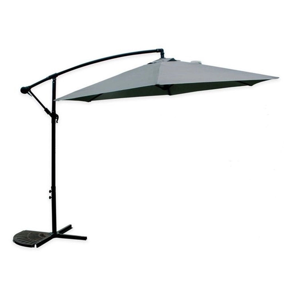 Trade Shop - Ombrellone Decentrato Parasole Balcone Da Giardino Spiaggia ø3mt Con Base 206428 -