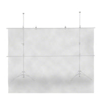 Walimex Stoffa Diffusor 3 x 3 m, sagomatore di luce trasparente per una luce morbida e diffusa, resistente al calore, utilizzabile come sfondo fotografico, ideale per studi