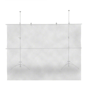 Walimex Stoffa Diffusor 3 x 3 m, sagomatore di luce trasparente per una luce morbida e diffusa, resistente al calore, utilizzabile come sfondo fotografico, ideale per studi