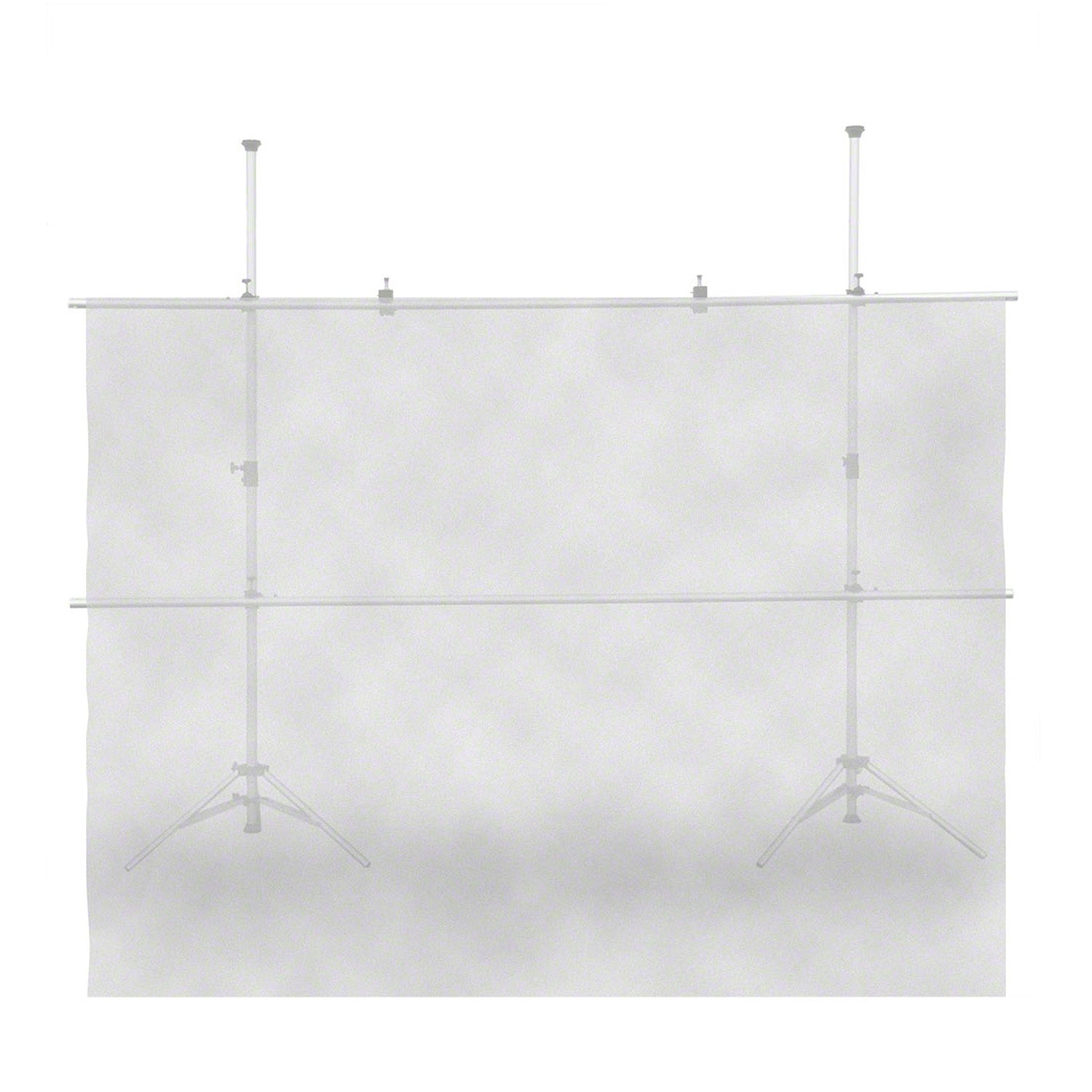 Walimex Stoffa Diffusor 3 x 3 m, sagomatore di luce trasparente per una luce morbida e diffusa, resistente al calore, utilizzabile come sfondo fotografico, ideale per studi