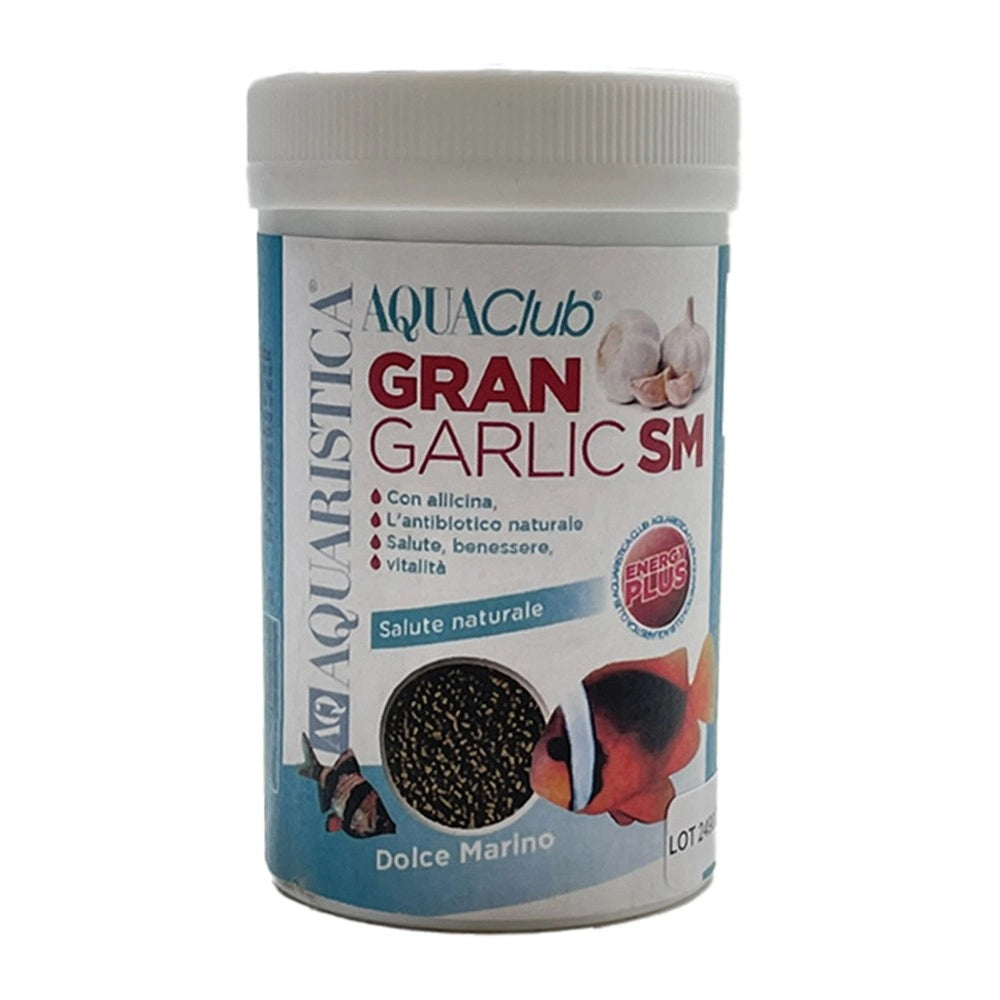 Aquaristica GranGarlicSM - mangime in granuli con aggiunta di aglio fresco per pesci marini e d'acqua dolce Formato: 170 ml