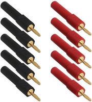 Adattatore da 2mm a 4mm per cavo speaker per amplificatore Hi-Fi ricevitore - Set da 10 pezzi