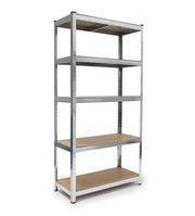 Scaffale portaoggetti per carichi pesanti 179 cm acciaio zincato argento 13_0001061