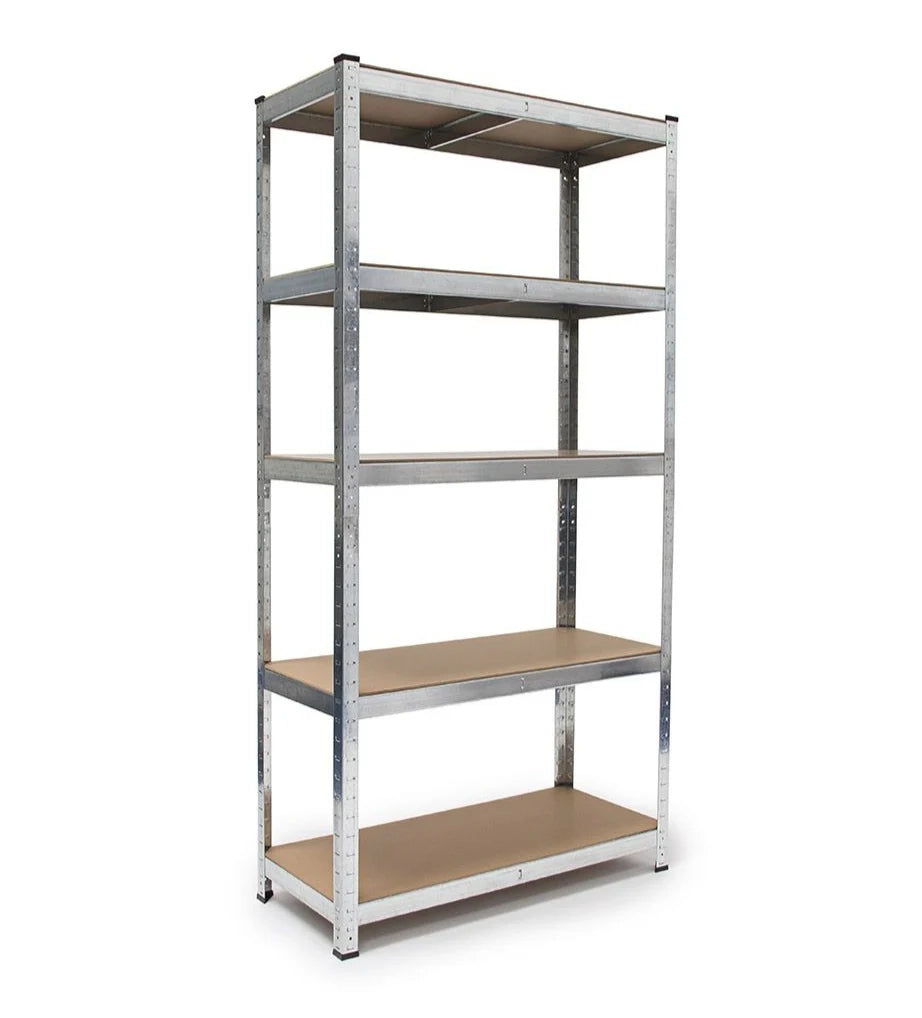Scaffale portaoggetti per carichi pesanti 179 cm acciaio zincato argento 13_0001061