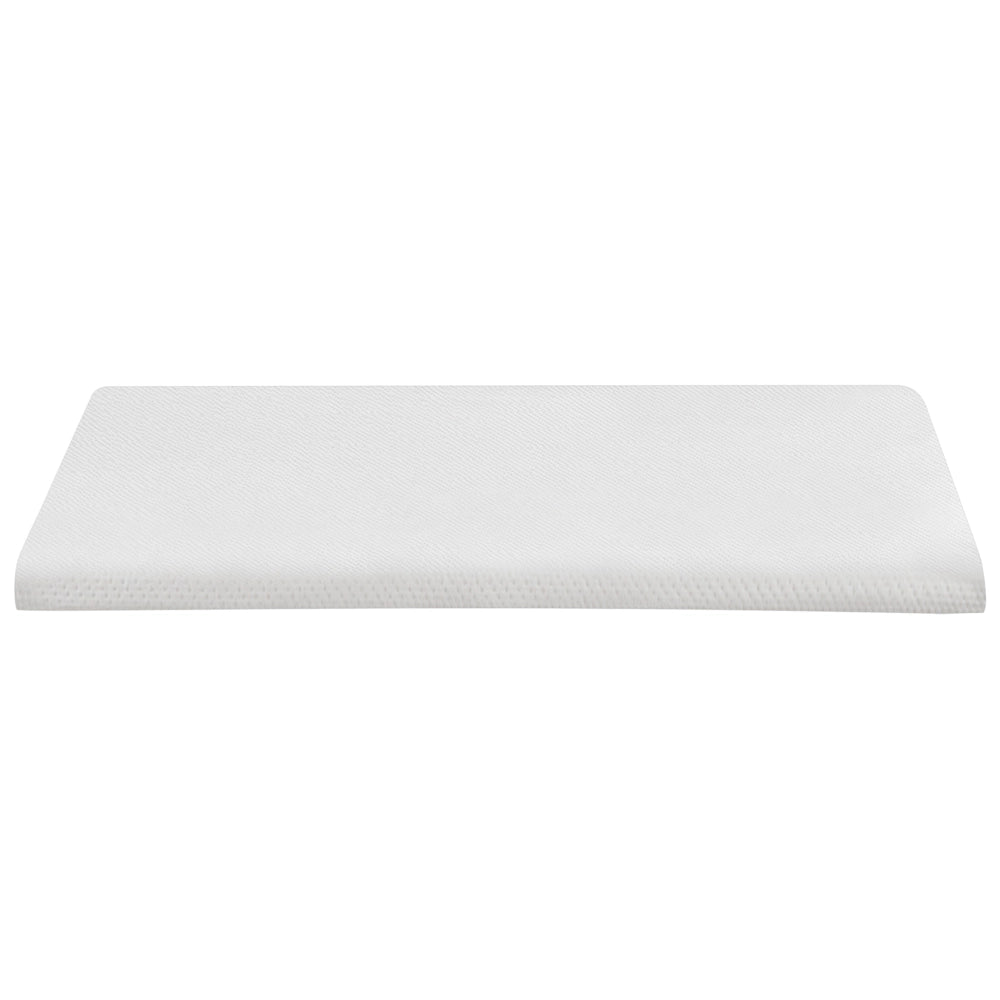 Coprimaterasso in schiuma bianca 160 x 200 cm comfort morbidezza