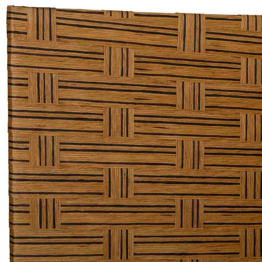 Biombo de papel trenzado 4 hojas 50(x4)x3x180h cm