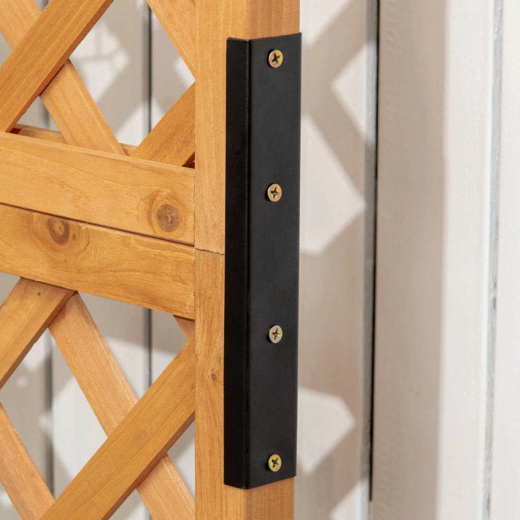 Fioriera con griglia per piante ¨C zephmum ¨C Legno di pino 54.5x52x180 cm