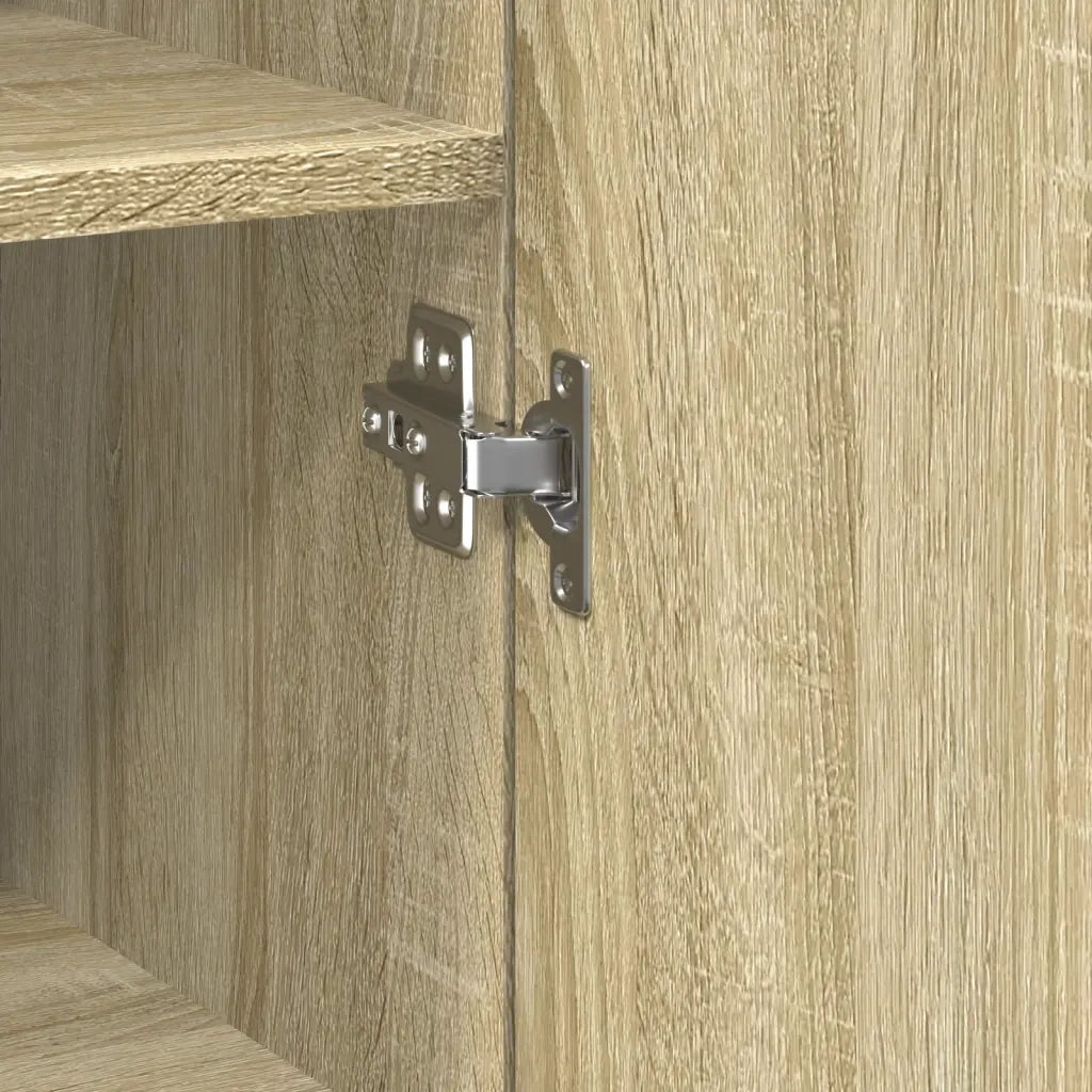 vidaXL Credenza Rovere Sonoma 40x42,5x185 cm in Legno Multistrato