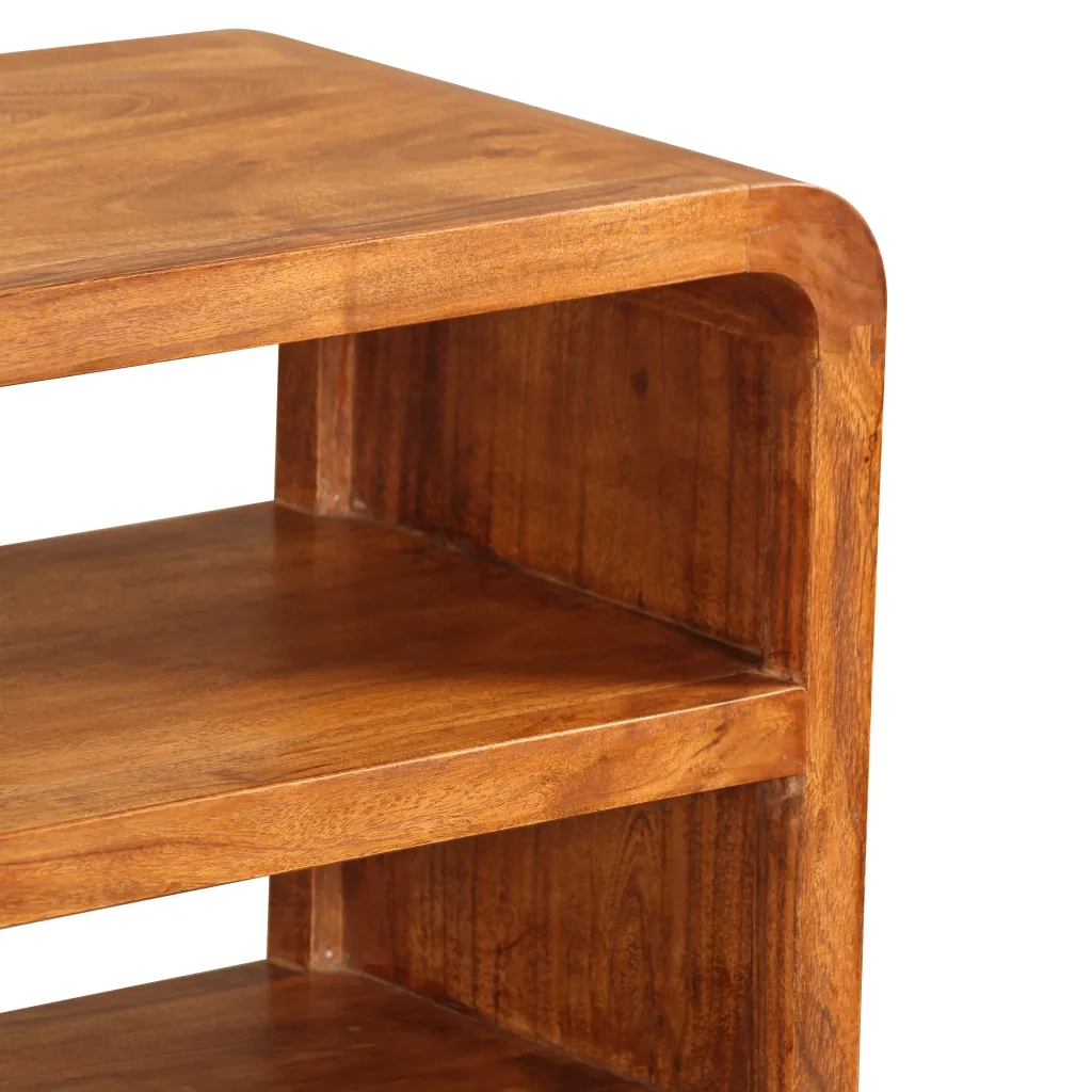 Mobile Porta TV in Legno Massello di Acacia 90x30x55 cm 244681
