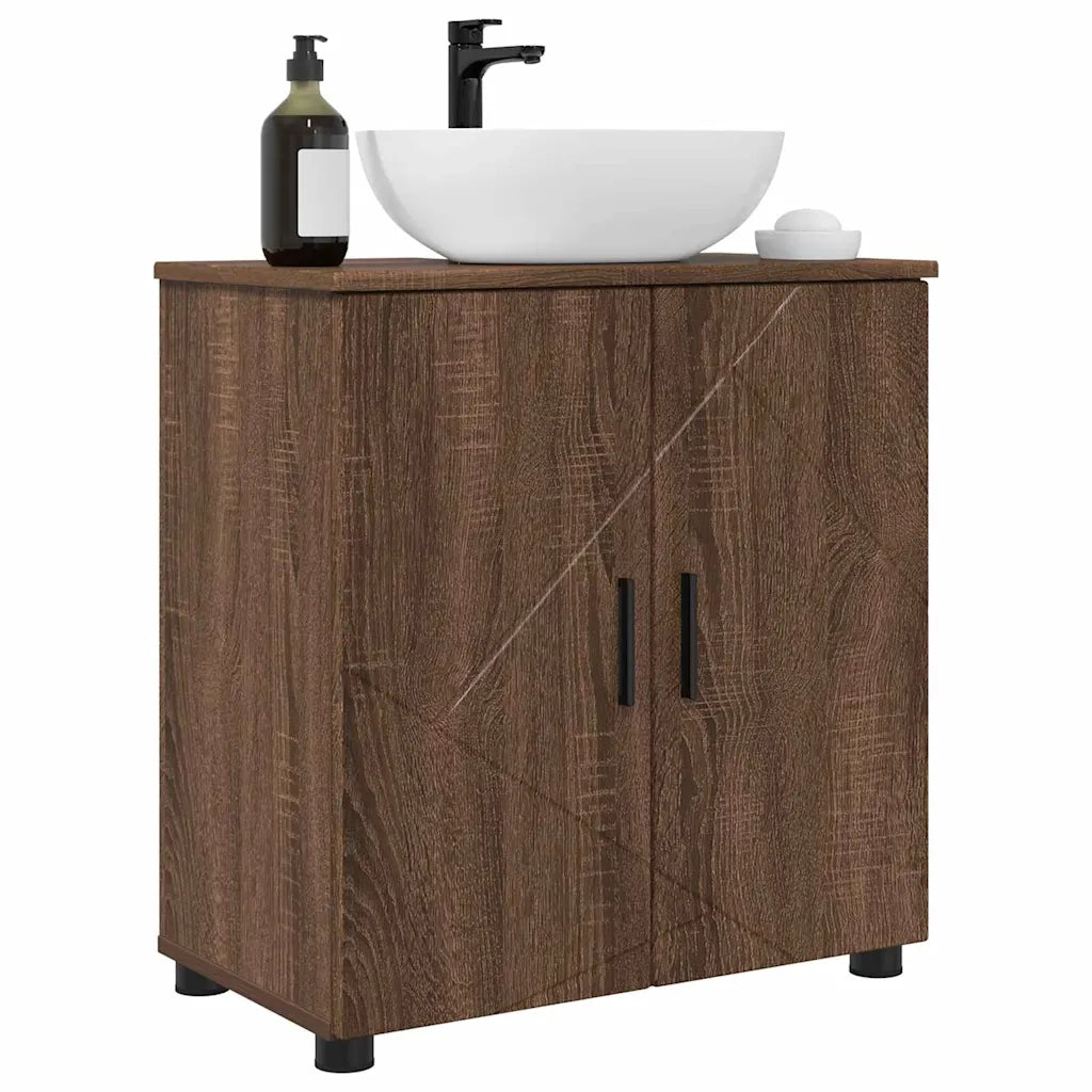Mobile da Bagno con porta Rovere Marrone 61 x 35 x 64 cm