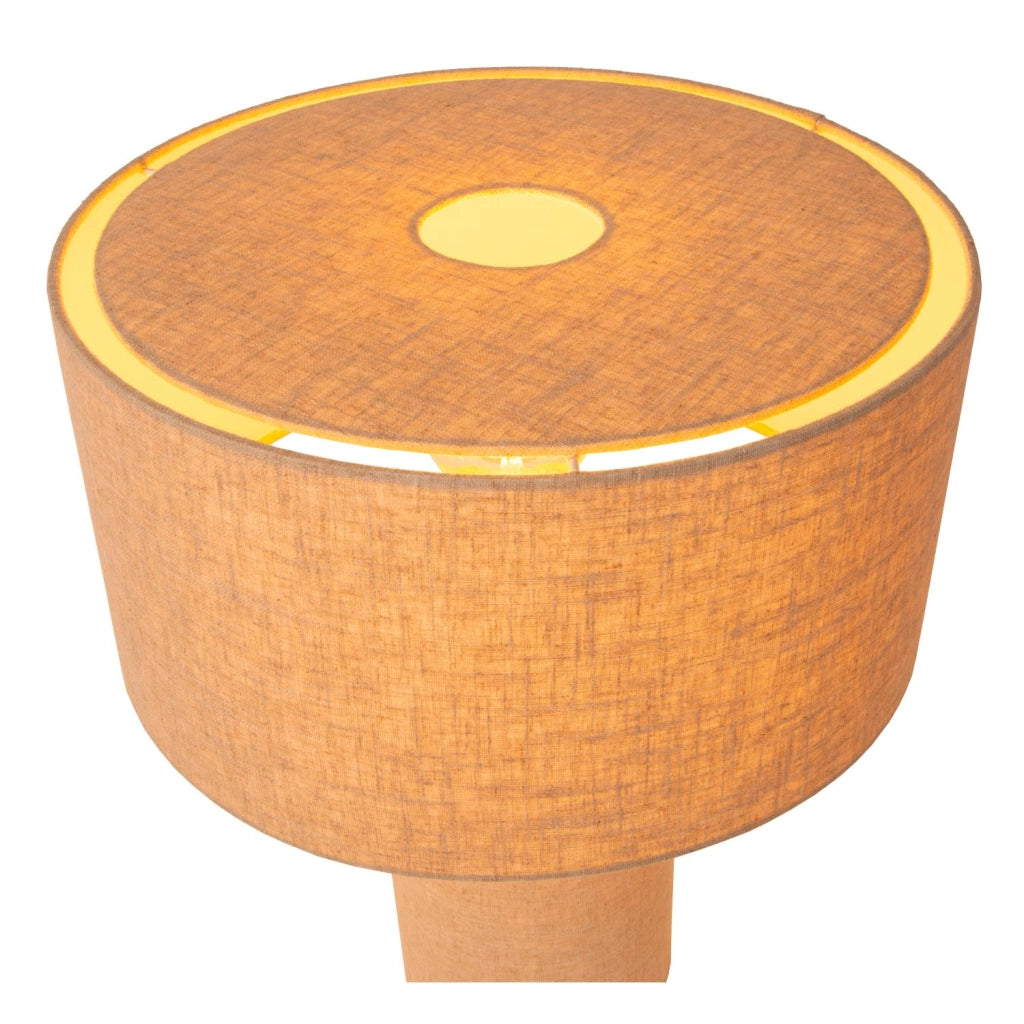 Lampada da tavolo LEEROY taupe lino 1xE27 Lucide