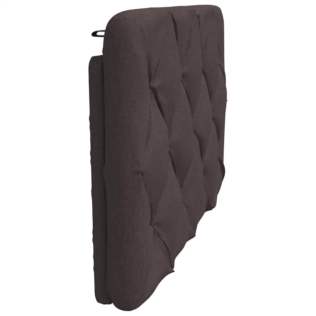 Cuscino Testiera-Cuscino per Testiera Marrone Scuro 80 cm in Tessuto