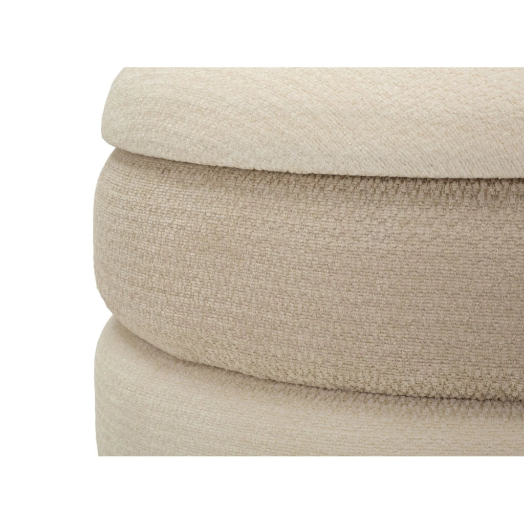 Set 2 Pouf Contenitore Stile Nordico