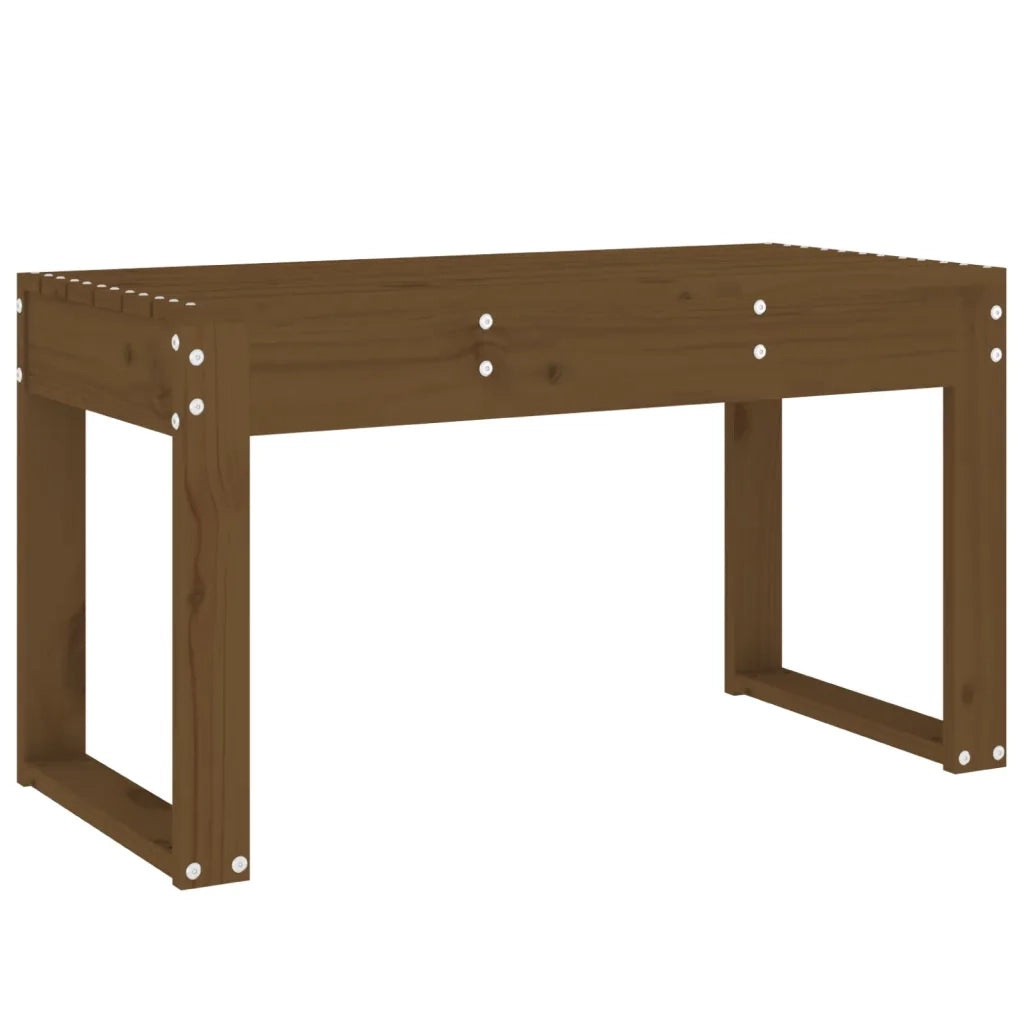 Panca da Giardino-Sgabello-Panca da esterno Ambra 80x38x45 cm Legno Massello di Pino