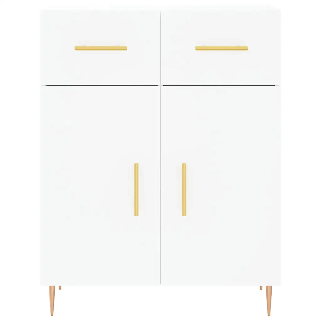 Credenza Bianca 69,5x34x180 cm in Legno Multistrato 3199865