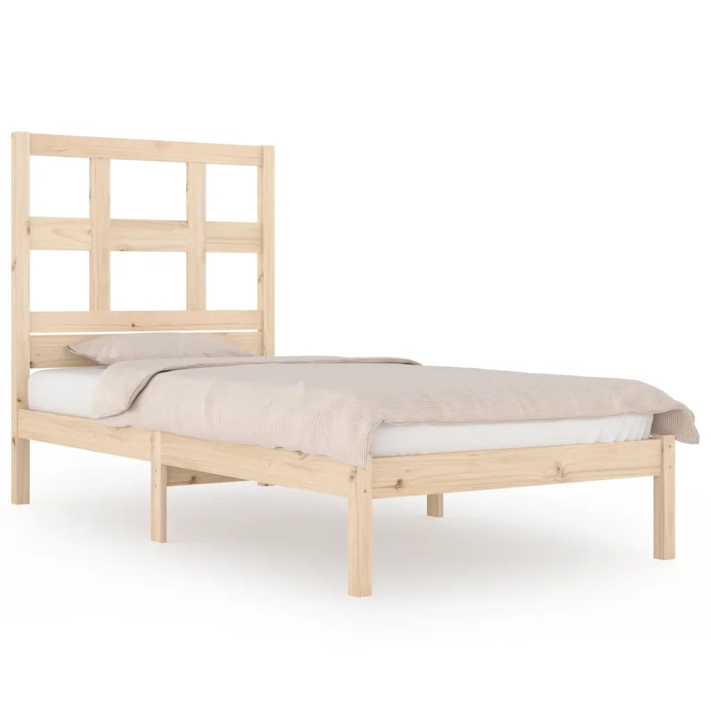 Giroletto senza Materasso-Struttura Letto 90x200 cm in Legno Massello di Pino 187422