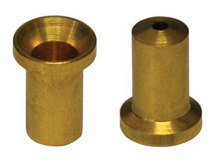 POZZETTI IN OTTONE PER ASTE- - ø mm.10 - 20 pezzi