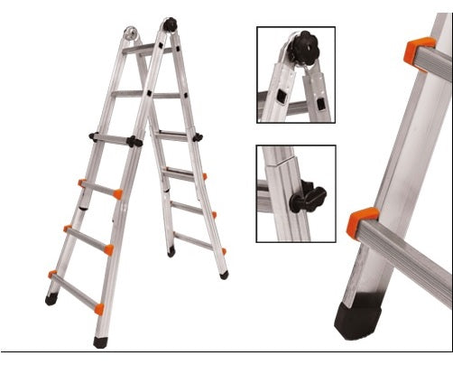SCALA TELESCOPICA STEP UP PIUMA 4+5 GRADINI