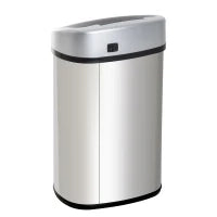 Homcom Pattumiera in Acciaio Inox con Apertura Automatica con Sensore 48 Litri