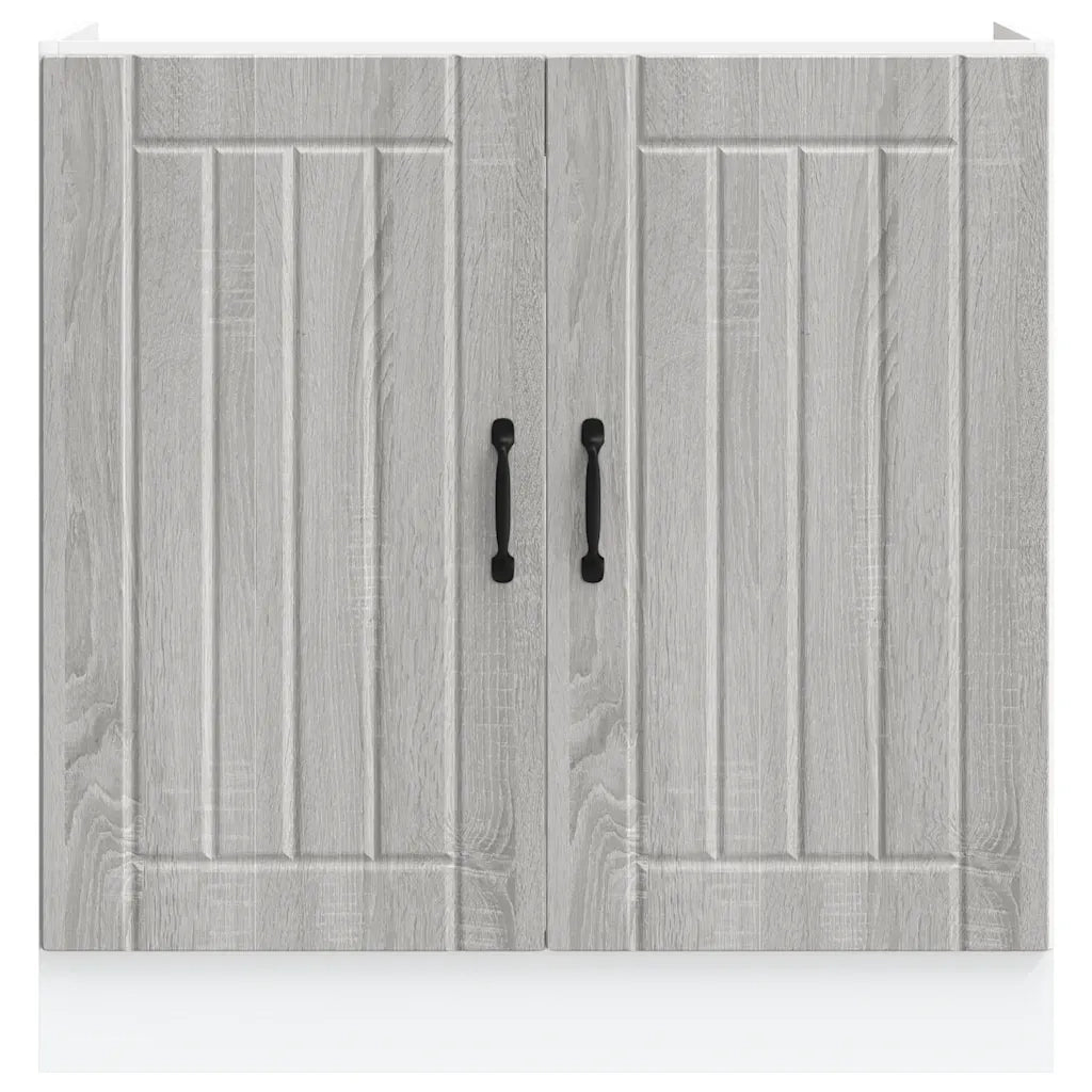 Mobile Base Lavello Lucca Grigio Sonoma in Legno Multistrato 853693