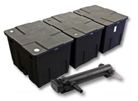 Set Filtro a 3 camere per laghetto da 90000l Chiarificatore UVC da 24W 3ª serie