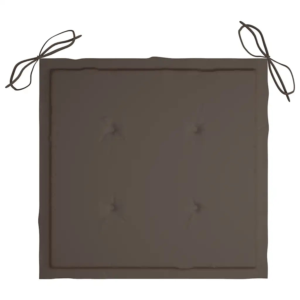 Sedie da Giardino Pieghevoli 4pz con Cuscini in Massello Acacia 3064517
