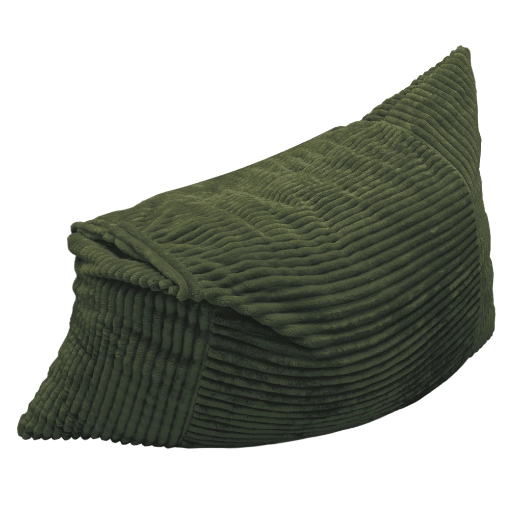 POLTRONA SACCO 3 IN 1 Verde in corduroy
