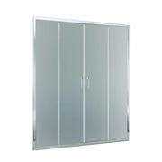 Porta doccia scorrevole ingresso centrale opaca 6mm h195 agata, misura 172