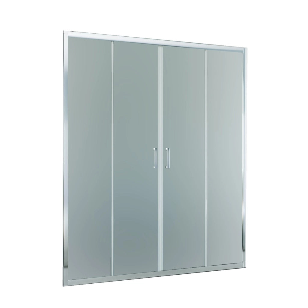 Porta doccia scorrevole ingresso centrale opaca 6mm h195 agata, misura 172