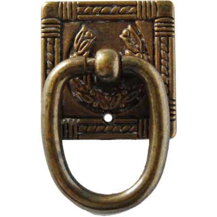 MANIGLIA PER MOBILI '5038/A7' 34x54 mm - Patinato antico - GIUSTI