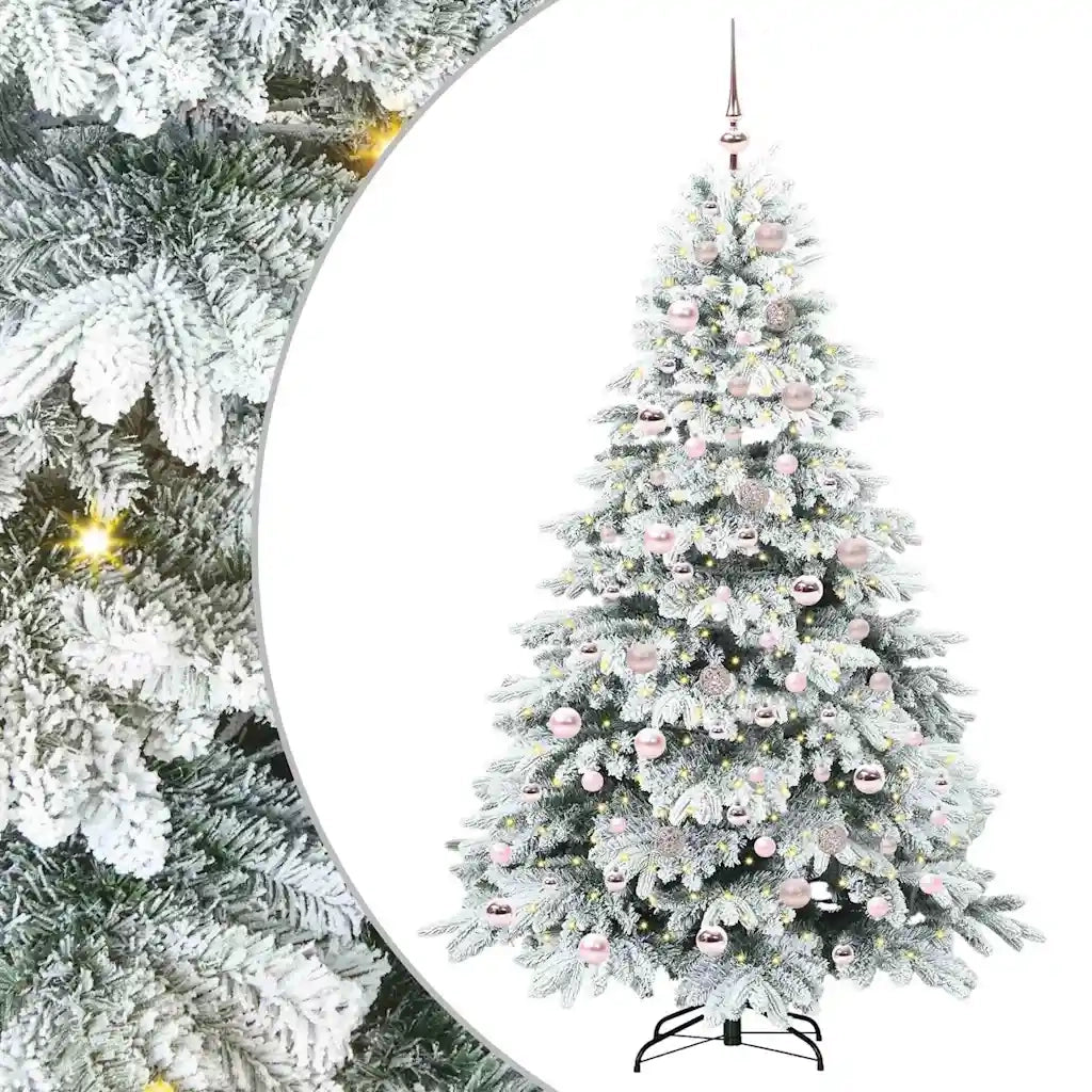Albero di Natale artificiale con 300 LED Bianco 180 cm PE e PVC 3397616