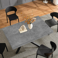 Tavolo da Pranzo Cucina Allungabile Estensibile 90 x 140 fino a 220 cm Cemento