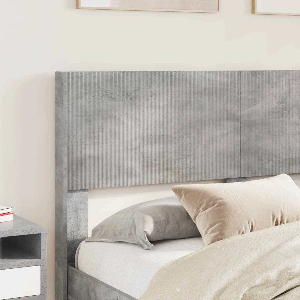 Struttura del letto con stoccaggio e testata Grigio Cemento 3414206