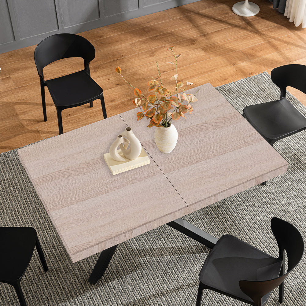 Tavolo da Pranzo Cucina Allungabile Estensibile 90 x 140 fino a 220 cm Olmo Perl