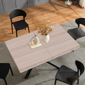 Tavolo da Pranzo Cucina Allungabile Estensibile 90 x 140 fino a 220 cm Olmo Perl