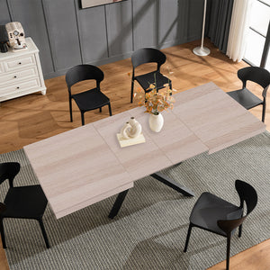 Tavolo da Pranzo Cucina Allungabile Estensibile 90 x 140 fino a 220 cm Olmo Perl