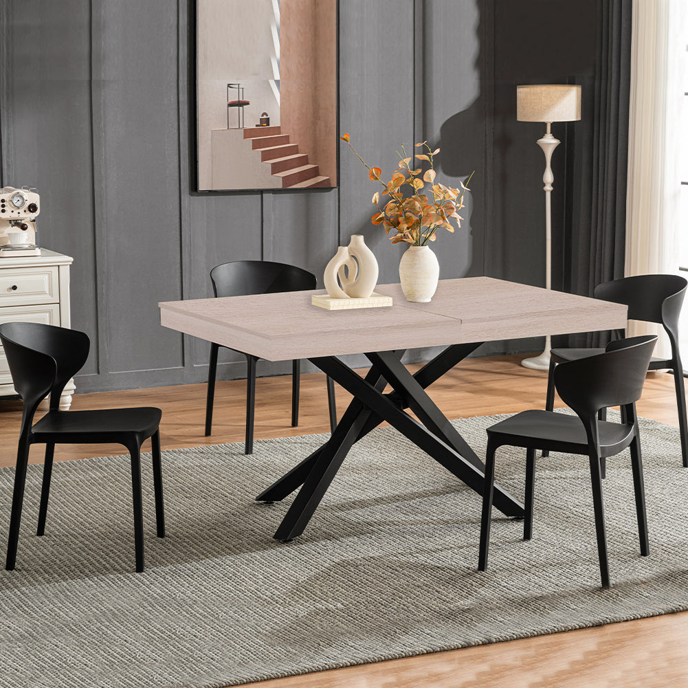 Tavolo da Pranzo Cucina Allungabile Estensibile 90 x 140 fino a 220 cm Olmo Perl