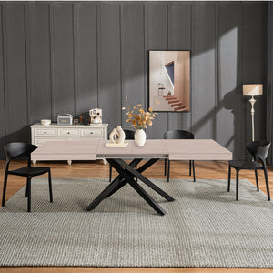 Tavolo da Pranzo Cucina Allungabile Estensibile 90 x 140 fino a 220 cm Olmo Perl