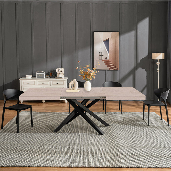 Tavolo da Pranzo Cucina Allungabile Estensibile 90 x 140 fino a 220 cm Olmo Perl