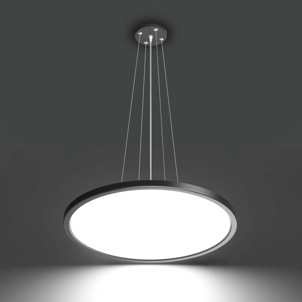 Sospensione Italux MANITO anello Ø48 nero/bianco LED 36W