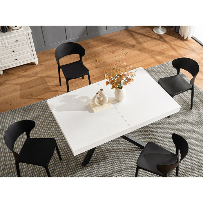 Tavolo da Pranzo Cucina Allungabile Estensibile 90 x 140 fino a 220 cm Bianco