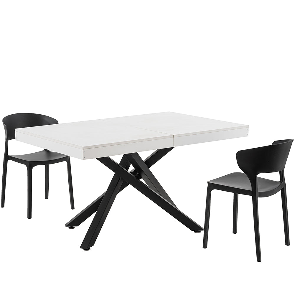 Tavolo da Pranzo Cucina Allungabile Estensibile 90 x 140 fino a 220 cm Bianco