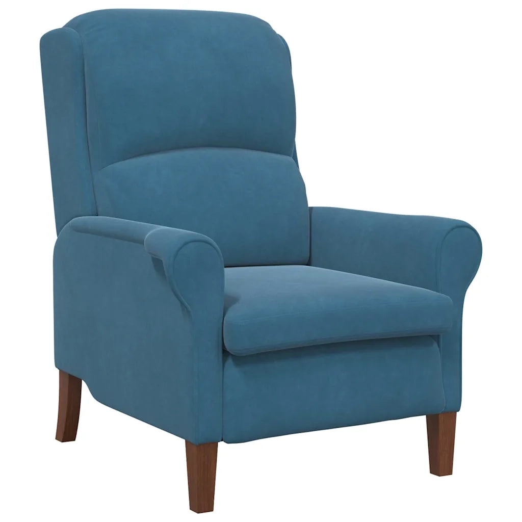 Poltrona-Divano Sedia Blu Velluto 104942