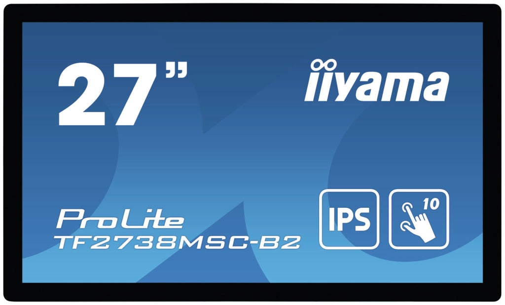Iiyama prolite tf2738msc-b2 monitor pc 68,6 cm (27") 1920 x 1080 pixel full hd led touch screen multi utente nero